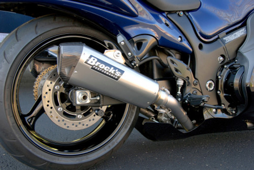 Brocks CT Full Exhaust 16" Muffler Suzuki GSX1300R Hayabusa (08-20) - Schnitz Racing Loading Image