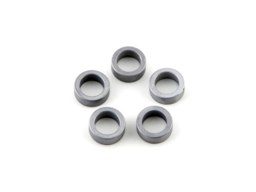 Brocks Performance Clutch Spring Spacer Kit for Kawasaki ZX14 (06-11), image of five grey metal clutch spacers on a white background.