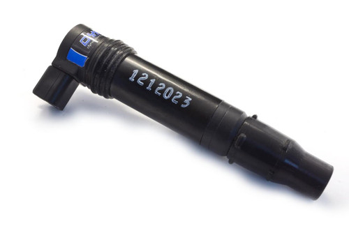 Dynatek Coil on Plug Stick Coil Kawasaki ZX6R (09-23), black ignition coil with serial number 1212023 printed on it. Dynatek Coil on Plug Stick Coil Kawasaki ZX6R (09-23), black ignition coil with serial number 1212023 printed on it.