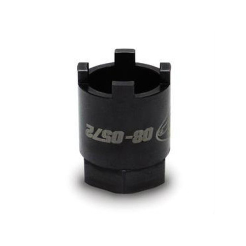 Motion Pro Spanner Nut Engine Mount Socket, black cylindrical tool for Honda CBR1000RR and CBR600RR motorcycles.