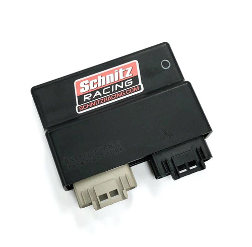 Schnitz Racing Schnitz ECU Reflash Kawasaki ZX6R (11-12), black electronic control unit with wiring connectors for motorcycle tuning and performance upgrade Loading Image