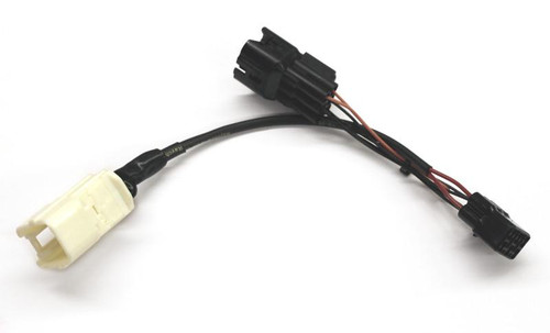 Ryan Schnitz Racing RSR Key Switch Eliminator Harness Kawasaki ZX-10R (11-15), close-up view of the motorcycle wiring harness with connectors for ignition system replacement. Loading Image