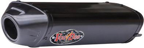 VooDoo Performance Series Slip On Exhaust Honda CBR600RR (09-17), black motorbike exhaust with VooDoo logo