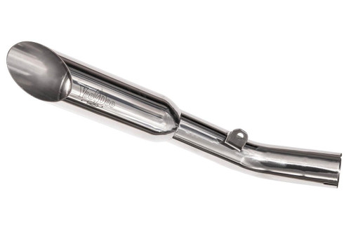 VooDoo Shorty Slip On Exhaust Suzuki GSXR750 (06-07), GSXR600 (06-07), stainless steel motorcycle exhaust pipe with a chrome finish and mounting bracket VooDoo Shorty Slip On Exhaust Suzuki GSXR750 (06-07), GSXR600 (06-07), stainless steel motorcycle exhaust pipe with a chrome finish and mounting bracket