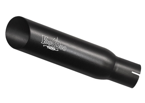 VooDoo Shorty Slip On Exhaust Yamaha YZF-R6 (06-18), black motorcycle exhaust muffler with logo. Loading Image
