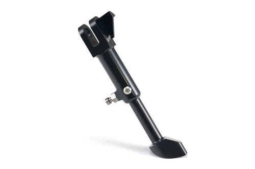 Brocks Performance BrockSTAND Kickstand for Suzuki Hayabusa (99-26), adjustable motorcycle kickstand with black finish.