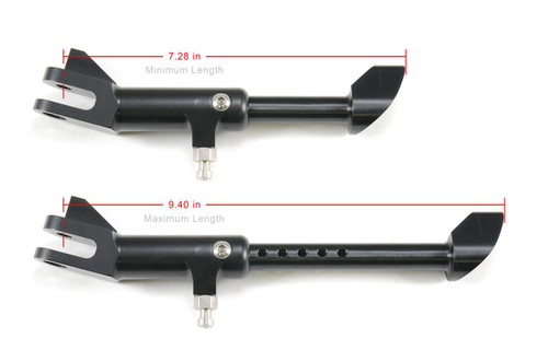 Brocks Performance BrockSTAND Kickstand Suzuki GSXR1000 (17-25), adjustable motorcycle kickstand with measurements for fitment