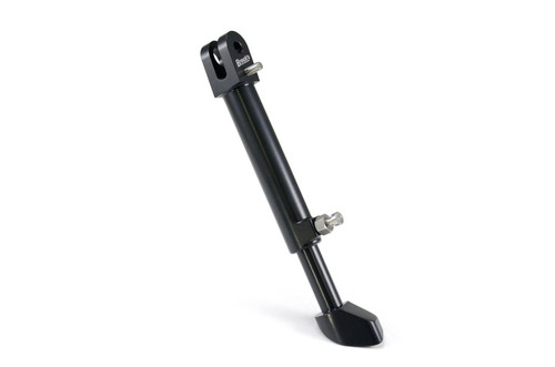 Brocks Performance Brocks Adjustable BrockSTAND Kickstand Kawasaki ZX10R (16-23), black motorcycle kickstand on white background. Loading Image