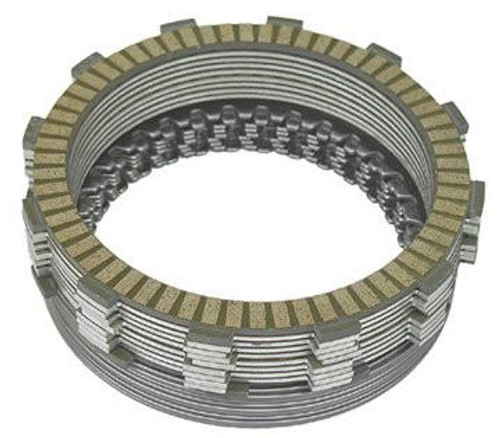 Trac King Clutch Plate Kit Suzuki Hayabusa Slider, a metallic clutch plate with a circular design and friction material lining for motorcycle clutch systems