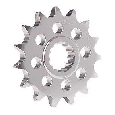 Vortex Front Sprocket Kawasaki ZX14R (06-25) ZX12R (00-05) ZZR1200 (02-05), silver metal front sprocket with multiple teeth and central hole for motorcycle chain drive replacement.