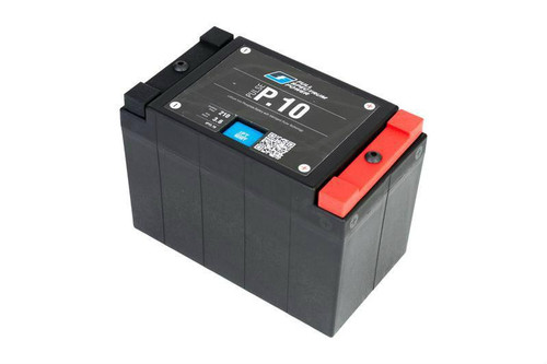 Full Spectrum Power Pulse IPT Lithium Battery P.10, black rectangular battery with red and black terminals and a label on top Full Spectrum Power Pulse IPT Lithium Battery P.10, black rectangular battery with red and black terminals and a label on top