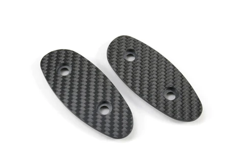 Brocks Performance Brocks Carbon Fiber Mirror Block Off Plates Suzuki Hayabusa (99-20), black carbon fiber mirror block off plates for Suzuki Hayabusa motorcycle.