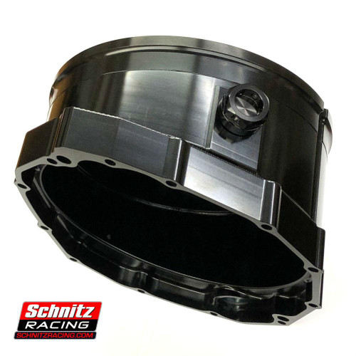 VooDoo Quick Access Clutch Cover Suzuki Hayabusa (99-25), motorcycle clutch cover with quick access design, black and silver metallic finish, compatible with Suzuki Hayabusa models from 1999 to 2025.