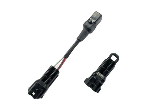Ryan Schnitz Racing RSR Fuel Level Sensor Eliminator Harness for Kawasaki ZX-14R (06-26), Black electronic sensor with connector and wiring for motorcycle fuel system modification. Loading Image