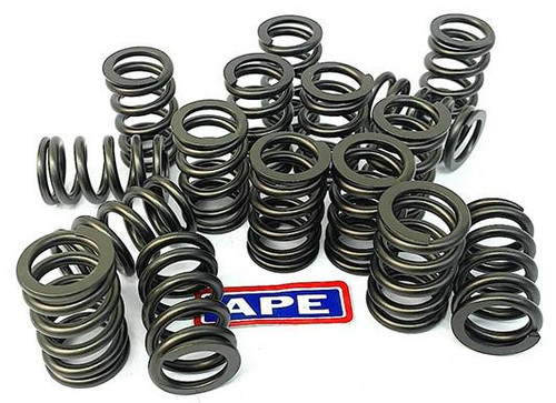 APE Valve Spring Kit Kawasaki ZX-10R (04-25), collection of metal valve springs arranged on a white surface with APE logo Loading Image