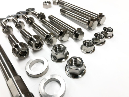 Ironless Innovations Titanium Hardware Kit, Engine and Suspension parts for Kawasaki ZX-14R (2006-2025).
