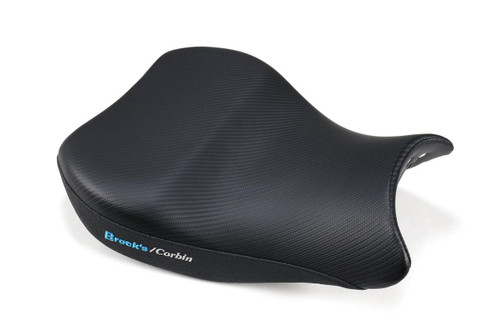Brocks Performance Custom Corbin Seat Suzuki GSXR1000/R (17-25), black textured motorcycle seat for Suzuki GSXR1000/R (2017-2025). Loading Image