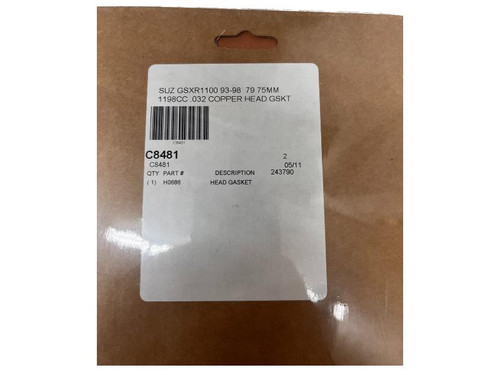 Cometic Head Gasket Suzuki GSXR1100 (93-98), packaging label with part details. Cometic Head Gasket Suzuki GSXR1100 (93-98), packaging label with part details.