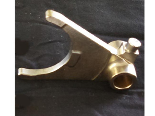Monster Race Products Billet Shift Fork Kawasaki KZ900-1000, close-up view of the metallic shift fork on a black background.