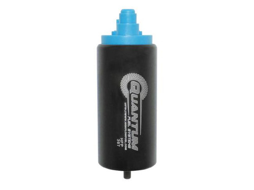 Quantum Fuel Systems Quantum Replacement Fuel Pump Honda CBR1000RR (17-25), black fuel pump with blue connector and logo