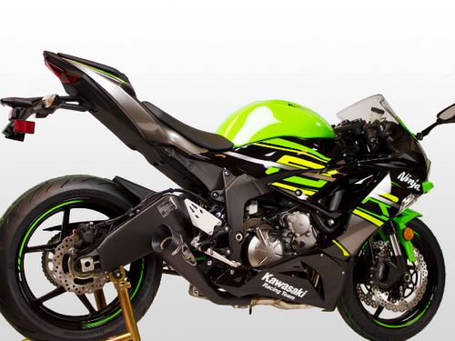 M4 GP Black Exhaust Suzuki Kawasaki ZX-6R (09-24) - Schnitz Racing