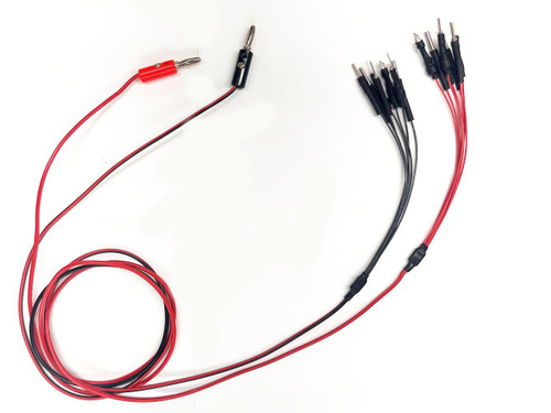 Ryan Schnitz Racing RSR Harness Testing Leads, electrical testing leads with alligator clips and multiple connectors for harness testing.