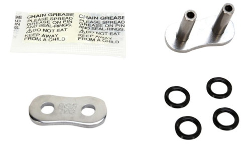 EK Chain 525 ZVX-3 X-Ring Master Connecting Link, motorcycle chain master link and accessories for chain repair and replacement.