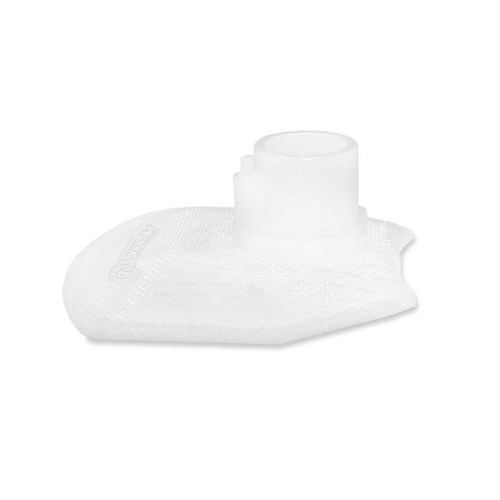 Quantum Fuel Systems Fuel Pump Strainer / Filter Suzuki GSXR1000 (07-16), white fuel pump strainer with mesh design and cylindrical connector. Quantum Fuel Systems Fuel Pump Strainer / Filter Suzuki GSXR1000 (07-16), white fuel pump strainer with mesh design and cylindrical connector.