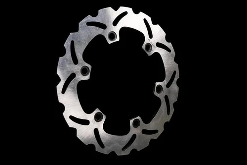 Schnitz Racing Rear Brake Rotor Suzuki Hayabusa (08-20), high-performance motorcycle brake disc with ventilated design for improved braking power and heat dissipation.