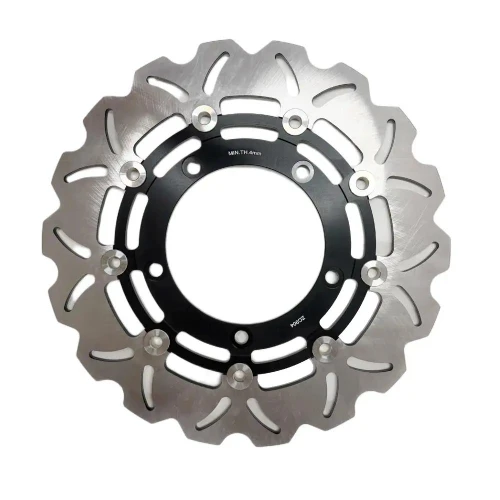 Schnitz Racing Schnitz Front Brake Rotor for Suzuki Hayabusa (08-20), high-performance motorcycle brake rotor with ventilated drilling design.