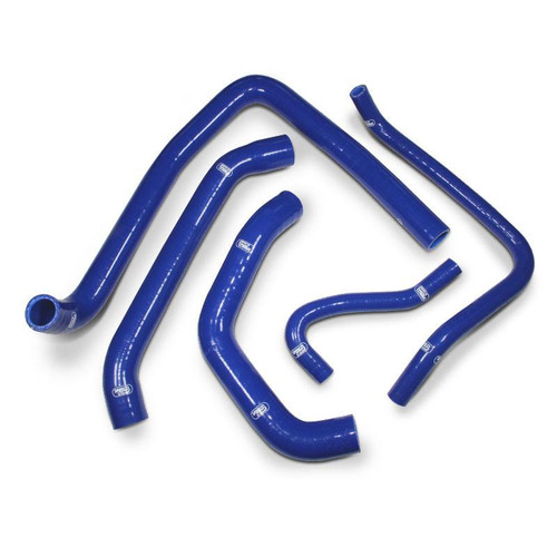 Samco Sport Silicone Radiator Hose Kit Kawasaki ZX-14 (06-25), blue silicone radiator hoses for motorcycle cooling system. Loading Image