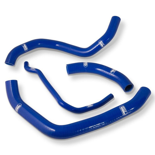 Samco Sport Silicone Radiator Hose Kit Suzuki GSXR1000 (17-25), blue silicone radiator hoses set for motorcycle cooling system.