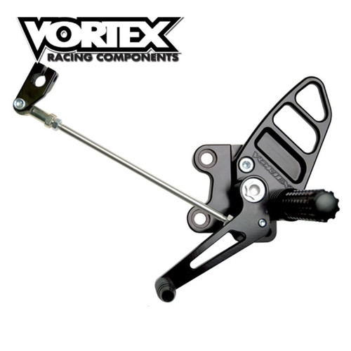 Vortex GP-Style Reverse Shifter & Rearsets Kawasaki ZX-14R (06-25), aftermarket motorcycle gear shift and rearset components designed for enhanced riding performance and style.