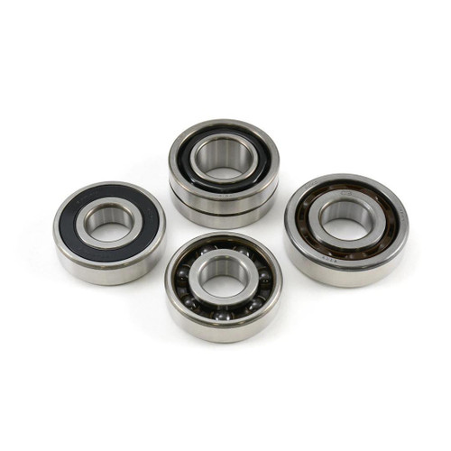 World Wide Bearings Ceramic Transmission Bearings Ninja H2 (15-21) and Ninja H2 SX / SE / SE+ (18-21), set of five high-performance ceramic transmission bearings for motorcycles on white background. Loading Image