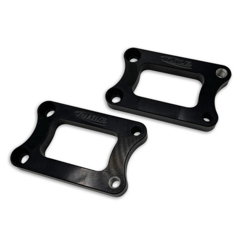 DME Rear Set Extension Plates Suzuki GSXR1000, black metal motorcycle rear set extension plates for Suzuki GSXR1000 (01-06) & (17-25).