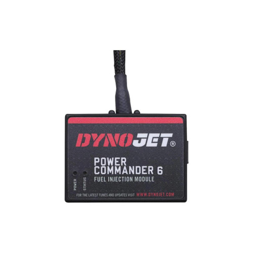 Dynojet Power Commander 6 Suzuki GSX1300R Hayabusa (02-07), black electronic tuning module with red and white branding and attached cable.
