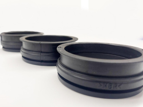 Schnitz Racing Schnitz Velocity Stacks Suzuki Hayabusa (08-20), three black velocity stacks stacked in a line on a white background.