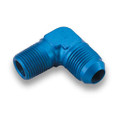 Schnitz Fitting 90 Degree -4an Male x 1/8" NPT Male Blue