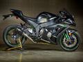 M4 Tech1 Carbon Slip On Exhaust Kawasaki ZX-10R (16-20) w/Titanium Cat Elliminator - Schnitz Racing