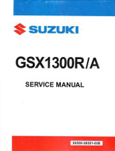 OEM Suzuki Hayabusa Service Manual (08-21)