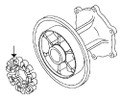 Kawasaki OEM Cush Drive Dampers Kawasaki KLR650