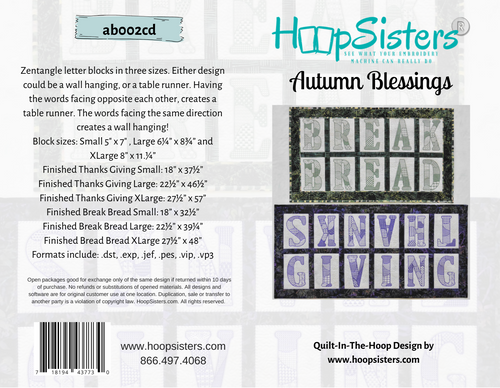 Autumn Blessings - CD Media