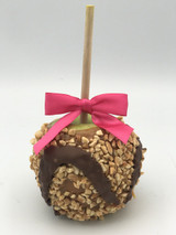 Peanut and Dark Chocolate Caramel Apple