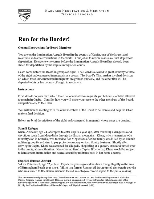 Run for the Border HLS Case Studies
