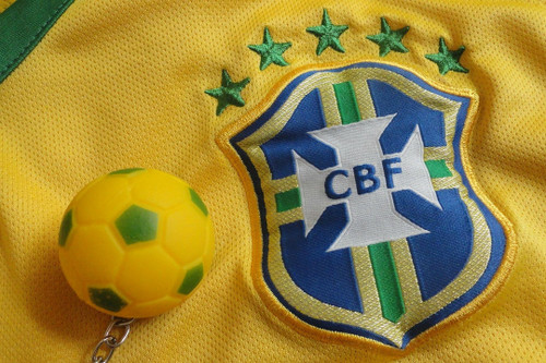 Brazil soccer jersey and keychain Brazil soccer jersey and keychain