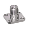 Product Image 1 - SMA Female Connector 4 Hole .500" Square Flange - Accepts .012 Pin Dia., tested to 27 GHz Product Image 1 - SMA Female Connector 4 Hole .500" Square Flange - Accepts .012 Pin Dia., tested to 27 GHz