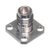 Product Image 1 - 2.4mm Female Connector 4 Hole .500" Square Flange - Accepts .012 Pin Dia., tested to 50 GHz Product Image 1 - 2.4mm Female Connector 4 Hole .500" Square Flange - Accepts .012 Pin Dia., tested to 50 GHz