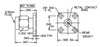 Data Sheet - 2.92mm Male Connector 4 Hole .500" Square Flange - Accepts .012 Pin Dia., tested to 40 GHz Data Sheet - 2.92mm Male Connector 4 Hole .500" Square Flange - Accepts .012 Pin Dia., tested to 40 GHz