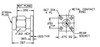 Data Sheet - 2.92mm Male Connector 4 Hole .375" Square Flange - Accepts .012 Pin Dia., tested to 40 GHz
