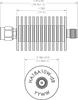 Product Image 2 - 3 dB - Fixed Attenuator SMA Male To SMA Female Up To 18 GHz Rated To 10 Watts With Black Aluminum Heat Sink Body Product Image 2 - 3 dB - Fixed Attenuator SMA Male To SMA Female Up To 18 GHz Rated To 10 Watts With Black Aluminum Heat Sink Body